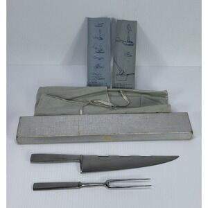 VTG Capri Italy Stainless Steel Utility Chef Knife Serving Chef Fork Carving Set